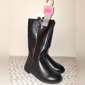 Girls Tall Black Boots- Size 13